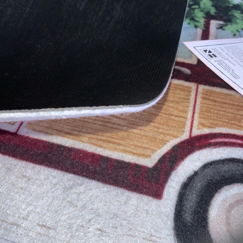 Peppermint & Pine Christmas ACCENT Rug 17.3” X 20.9” Vintage Station Wagon Tree - Picture 3 of 14